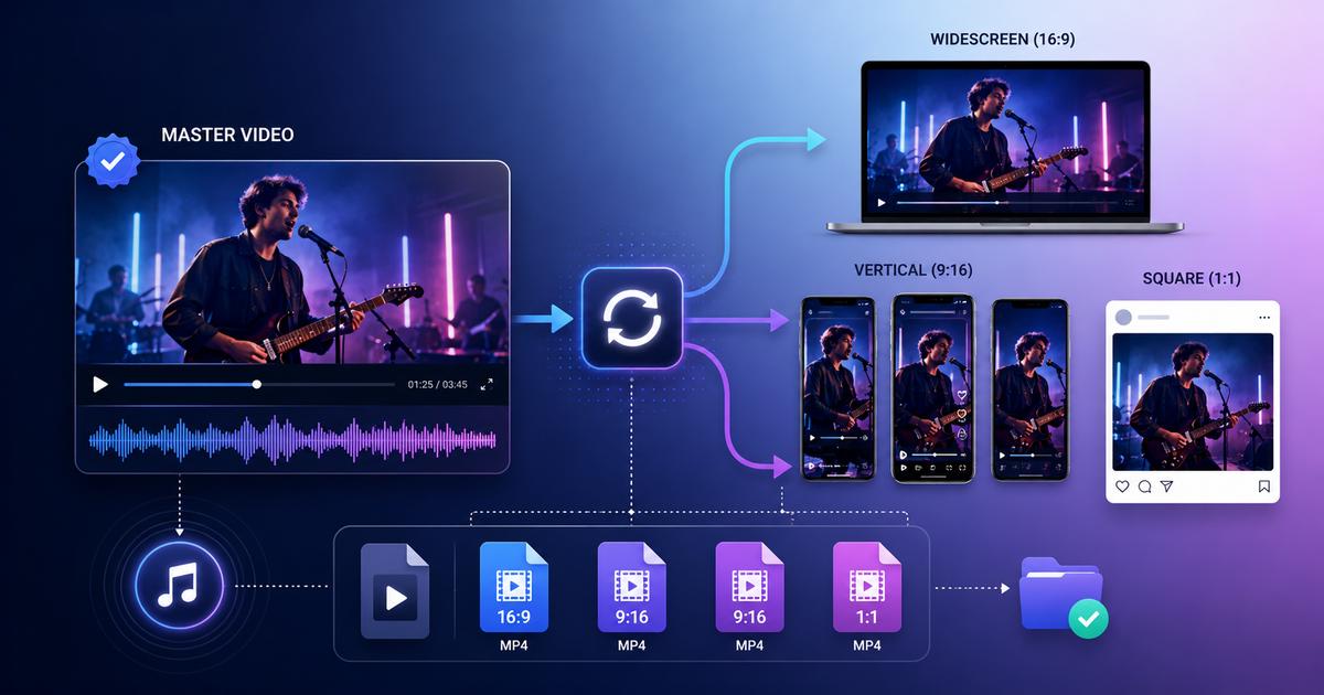 How to Batch Convert Music Videos for Multiple Platforms