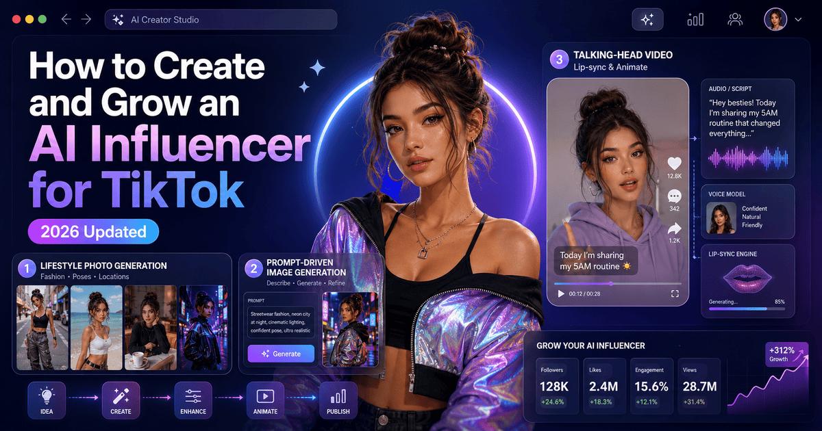 How to Create and Grow an AI Influencer on TikTok in 2026