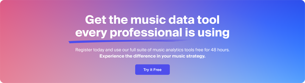  Viberate Analytics: Professional music analytics suite at an unbeatable price: $19.90/mo. Charts, talent discovery tools, plus Spotify, TikTok, and other channel-specific analytics of every artist out there.