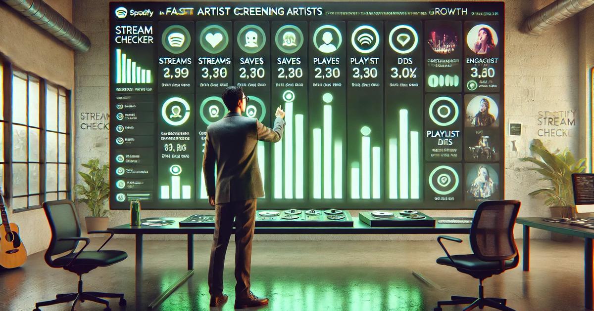 Spotify Streams Tracker for A&R: What to Check First