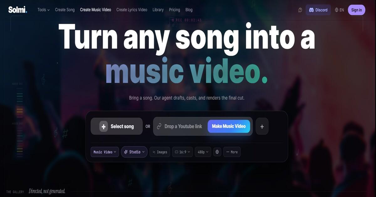 Solmi music video generator