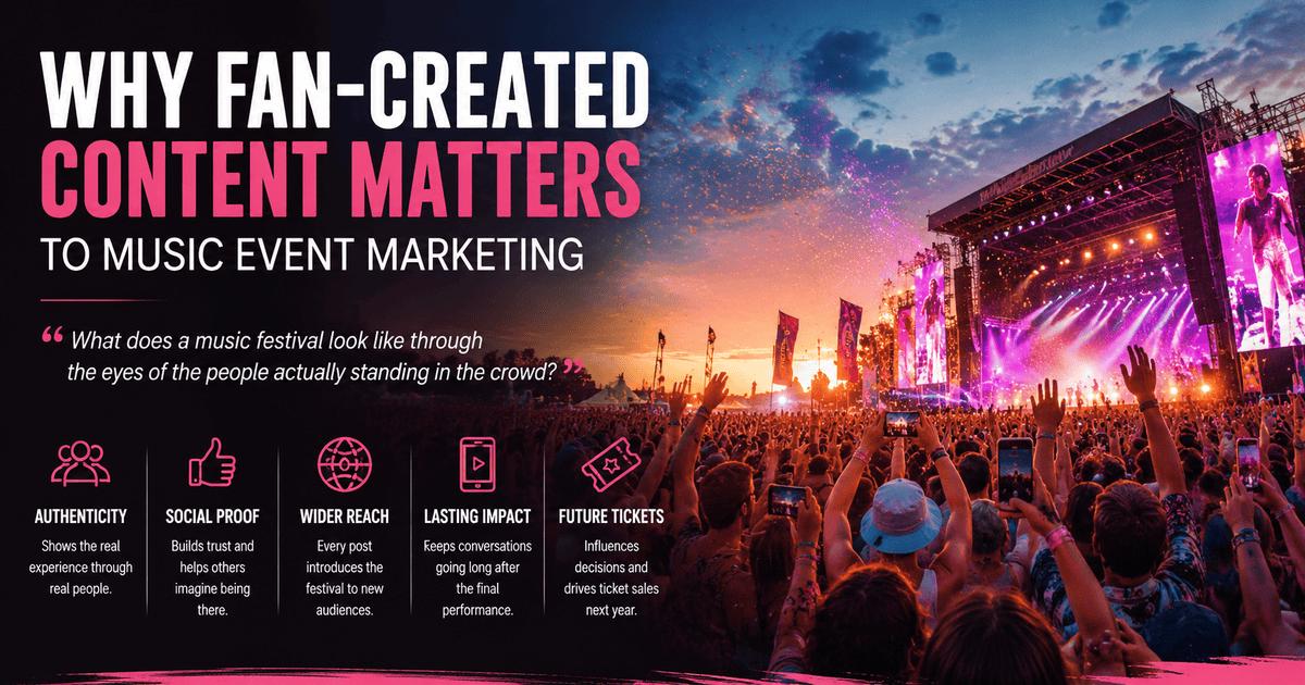 Why Fan-Created Content Matters to Music Event Marketing