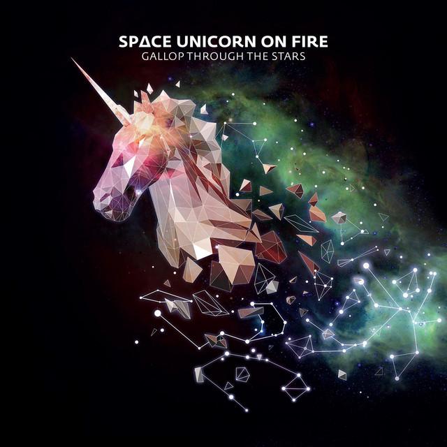 Space Unicorn On Fire
